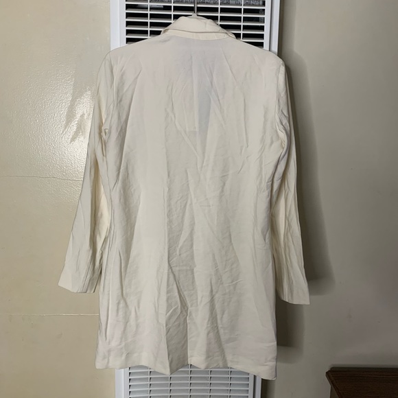FINAL! NWT Cream Zara Double Breasted Blazer Dress - Picture 4 of 5